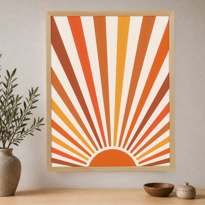 Wallity Pintura Decorativa en Lienzo Enmarcada 45 x 60 cm Multicolor